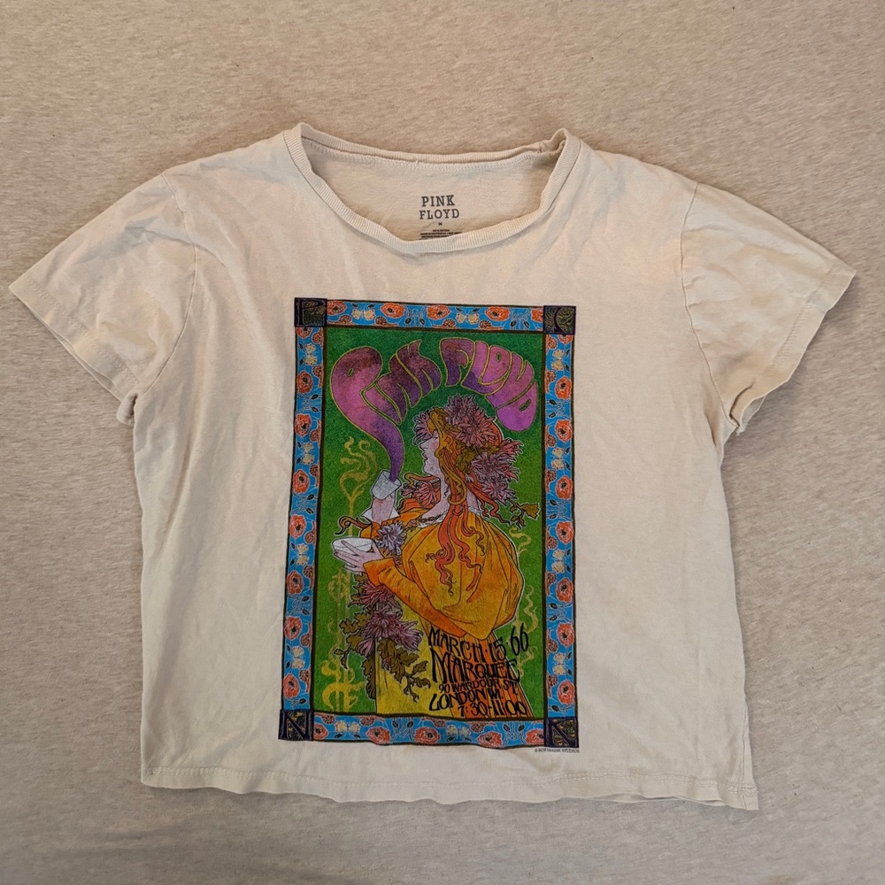 Pink Floyd Cream Cotton Tee